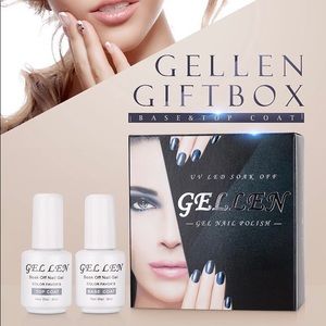 Gellen UV LED Soak Off Base & Top Coat